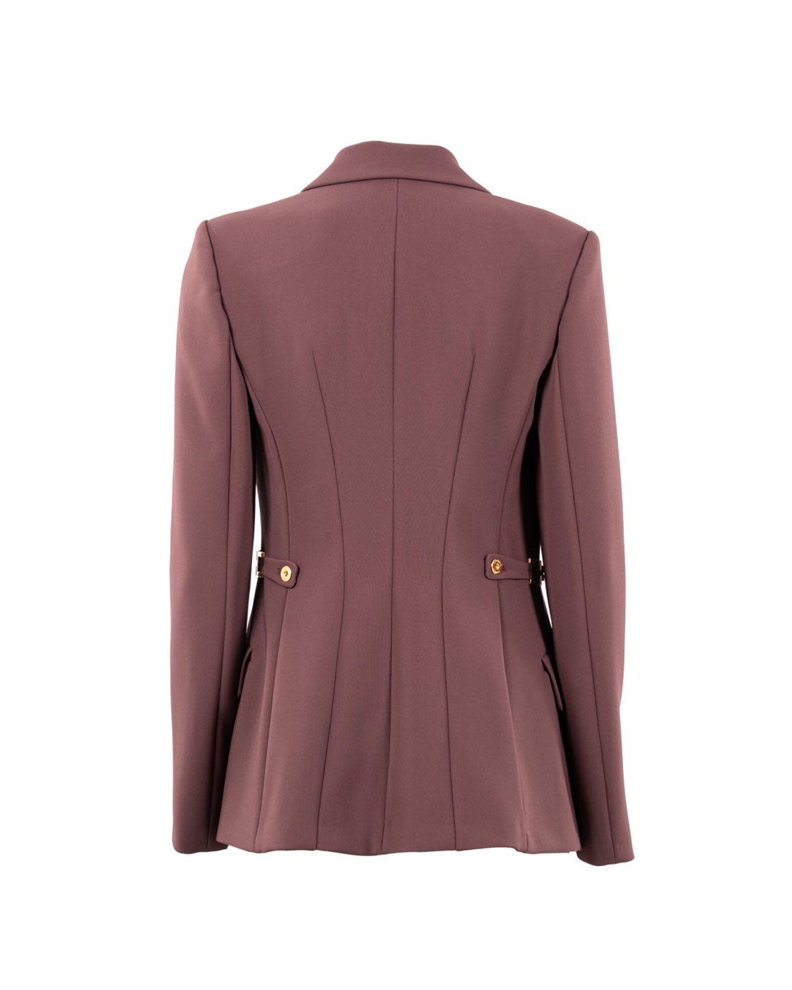 shop ELISABETTA FRANCHI  Giacca: Elisabetta Franchi giacca in crêpe leggero con dettagli gioiello.
Spalline imbottite.
Fodera in raso monogram.
Bottoni con logo.
Dettagli in metallo dorato con logo.
Vestibilità Slim.
Composizione: 95%Poliestere 05%Elastane.
Made in Italy.. GI17556E2-EA4 number 4612848